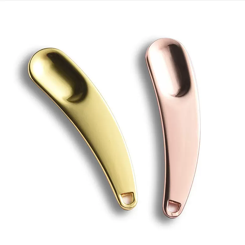 现货金属面霜挖勺子定 制膏霜勺化妆品分装勺美容眼霜棒厂家直销