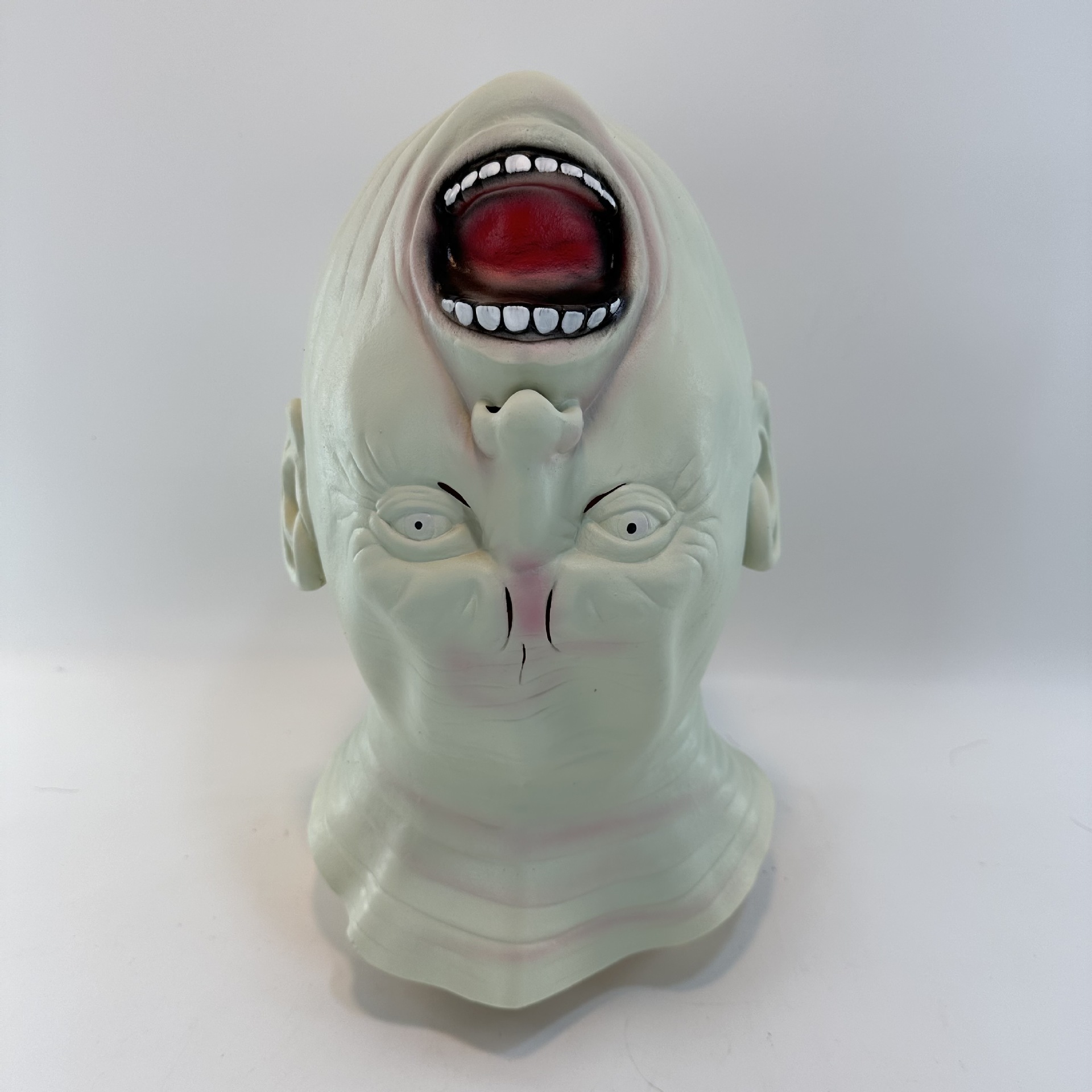 Halloween Horror Latex Ghost Face Mask Alien Elderly Head-Over-Heels Headgear, Cosplay Zombie Mask, Scary Prop