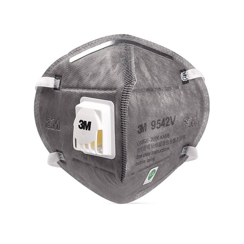 3m9541V máscara de carbón activado decoración de vapor anti-neblina de segunda mano humo anti-olor KN95 máscara de polvo 9542V