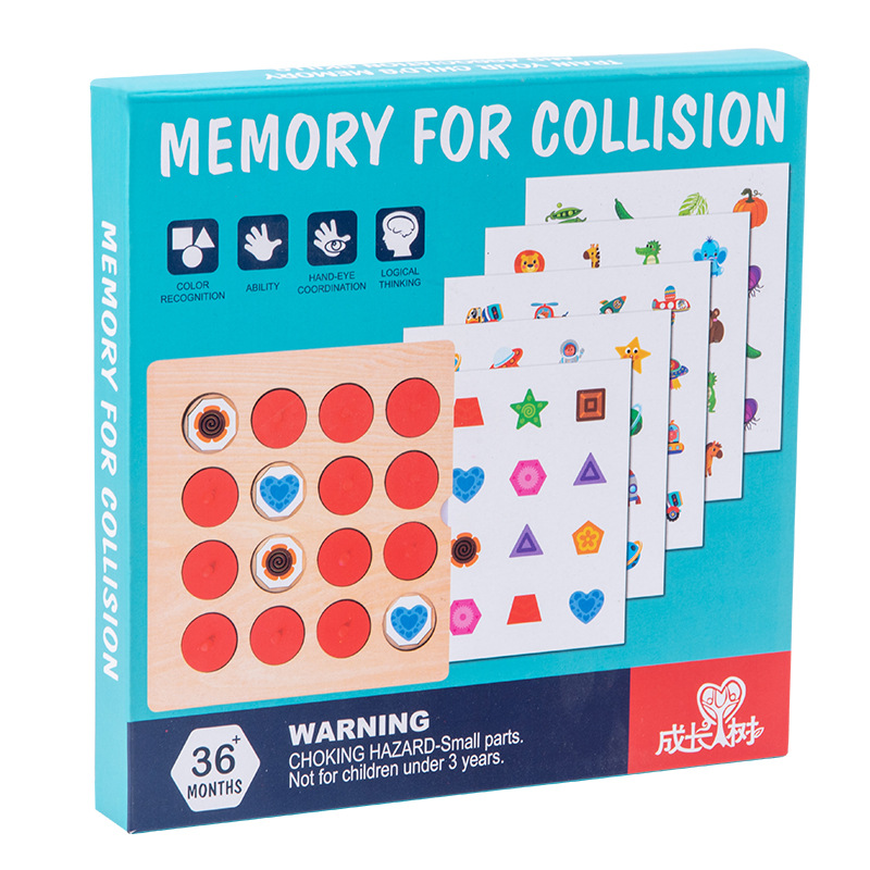 Educación temprana de los niños juegos de memoria de ajedrez alfabeto y número de animales juegos de memoria de ajedrez infantil desarrollo intelectual juguetes de madera al por mayor