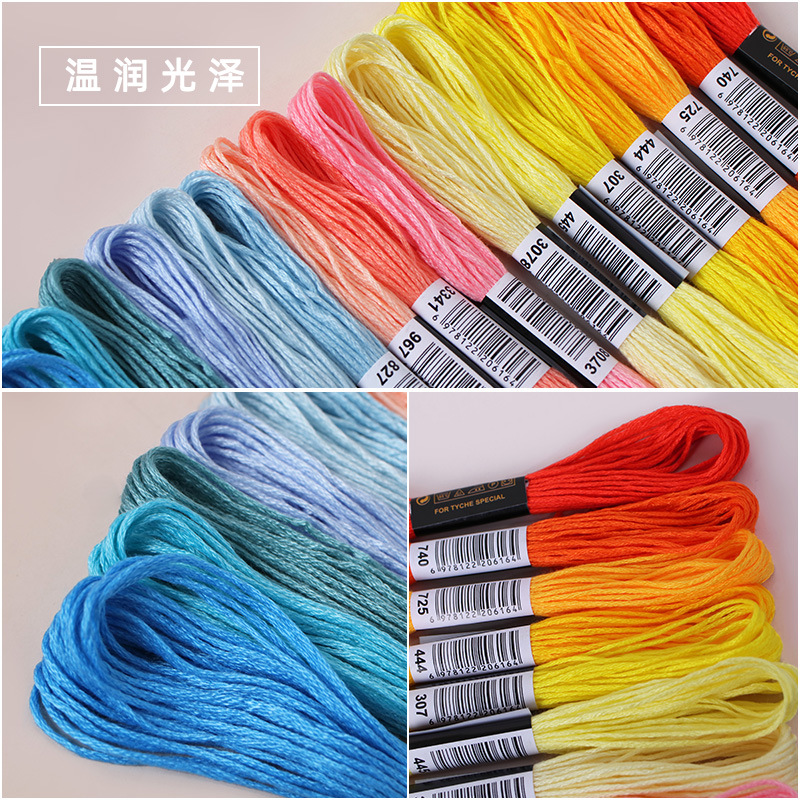 Impresión de papel soluble en agua de línea de bordado 100 colores 50 colores 24 colores etiqueta general