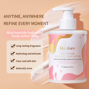 Hankey English Version Niacinamide Hydrating and Smoothing Body Lotion Moisturizing, Moisturizing, Tender and Moisturizing Foreign Trade Cross-Border Wholesale