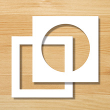 相框专用卡纸加厚镂空卡纸国画画框内衬方形圆形相框白色卡纸