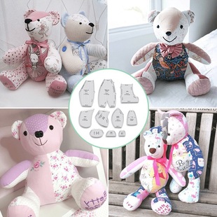 Memory Bear Rule Template Set Memory Bear Template Ruler Set10 PCS Cross-border New Product