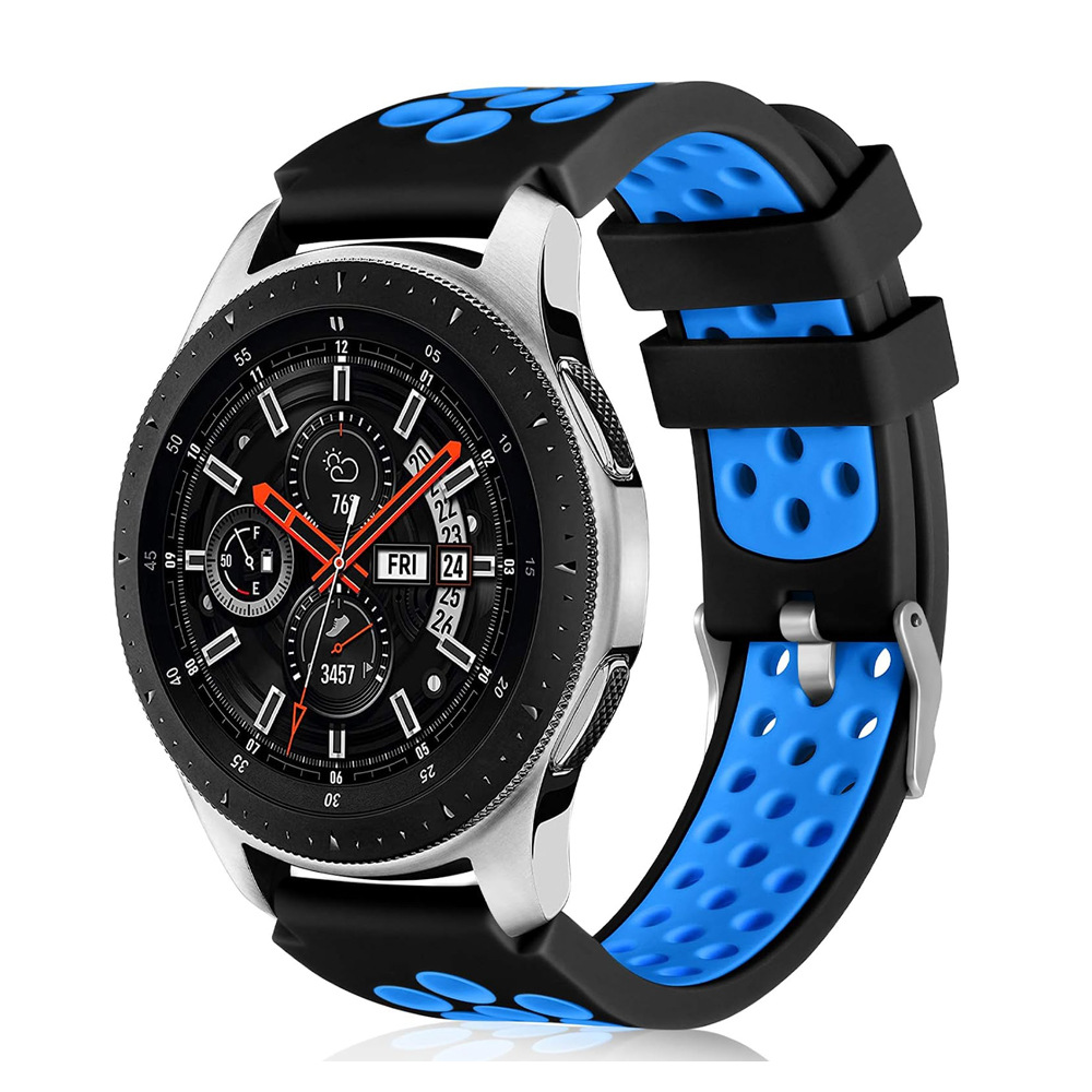 Suitable for Samsung Galaxy S3 original two-color silicone strap S4 Nike round hole breathable 22mm silicone strap