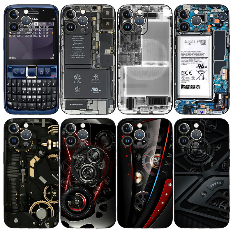 Suitable for Iphone16Promax Creative Circuit Board Tpu Mobile Phone Case 17Pro Apple 15 Straight Edge 12 Rubik's Cube 14 Suitable for Iphone16Promax Creative Circuit Board Tpu Mobile Phone Case 17Pro Apple 15 Straight Edge 12 Rubik's Cube 14