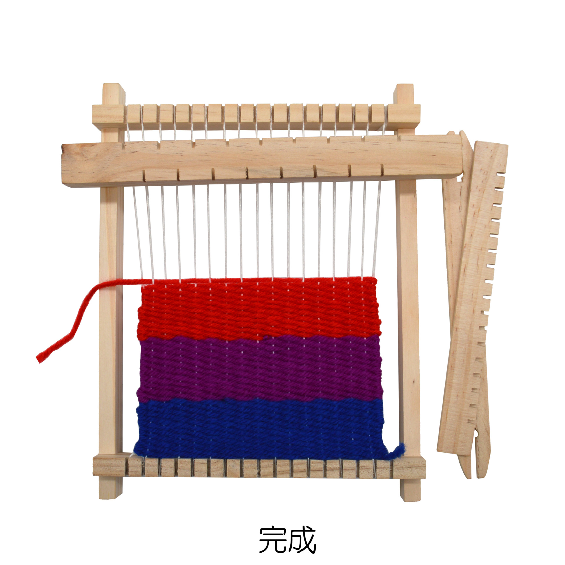 Máquina de tejer casera DIY Tecnología pequeña producción niños estudiantes de escuela primaria máquina de tejer lana hecha a mano juguetes educativos de madera