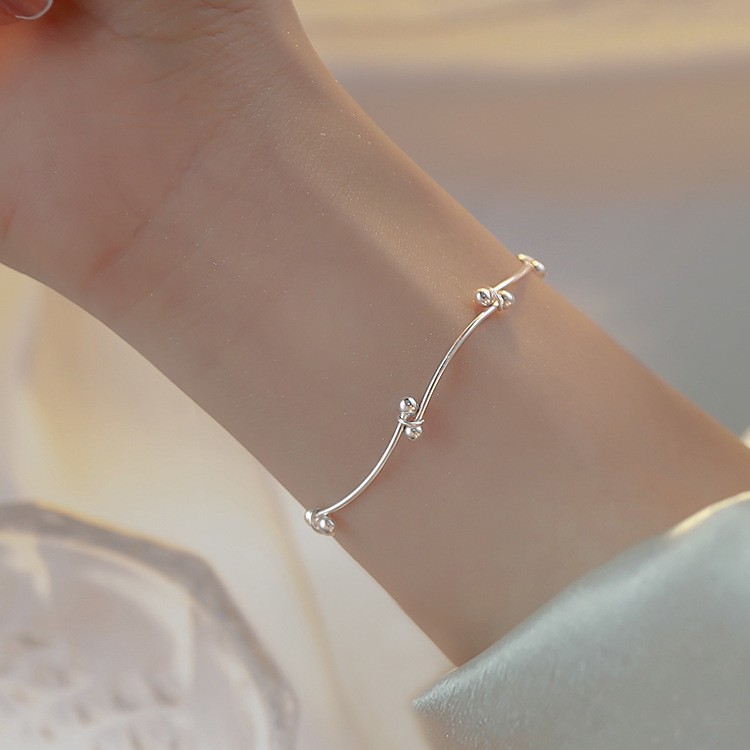 Simple Style Geometric Heart Shape Silver Plating Bracelets display picture 2