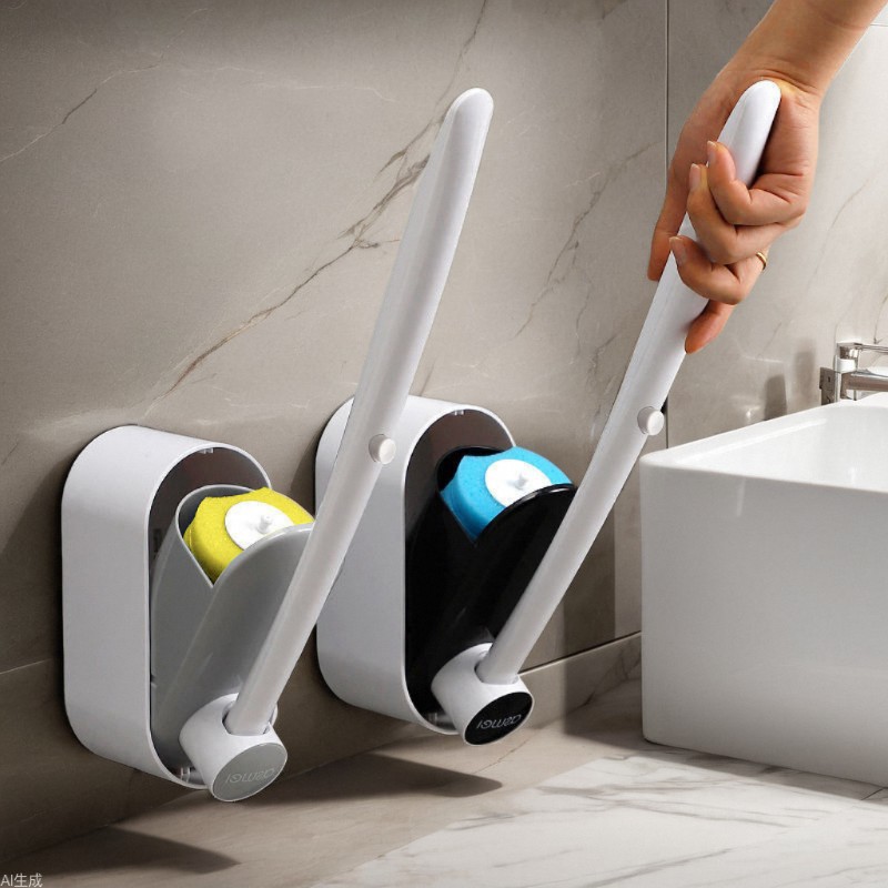 disposable toilet brush household no dead angle toilet brush bathroom wall hanging toilet cleaner cleaning brush fantastic toilet accessories