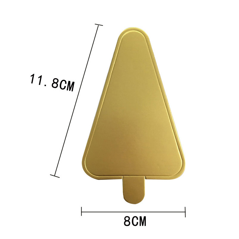 Bandeja de fondo de la torta 2/3/4/5/6/8/10 pulgadas oro blanco corte bloque bandeja postre occidental punto mousse almohadilla de plástico engrosada