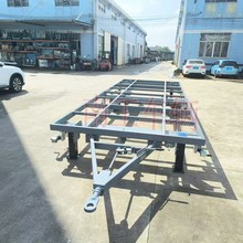 南工7吨骨架式ATV平板拖车 2轮灰色工具拖车