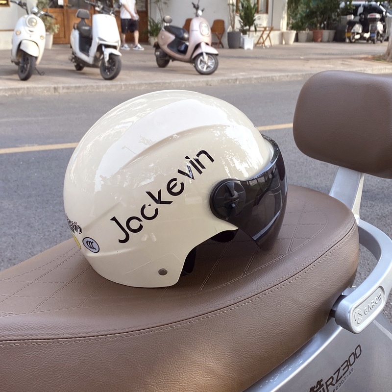 Electric Vehicle Summer Sunscreen Half Helmet - Universal