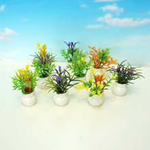 Dollhouse娃娃屋DIY配件微景观装饰摆件 迷你仿真多肉植物小盆栽