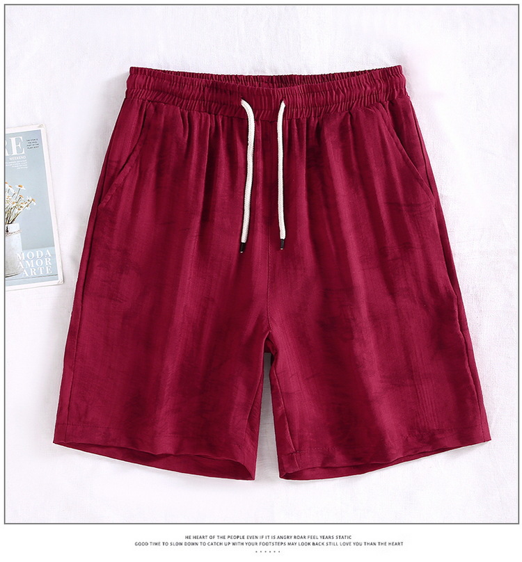 Herrars strandshorts i linneblandning lätta och andas_voghion.com