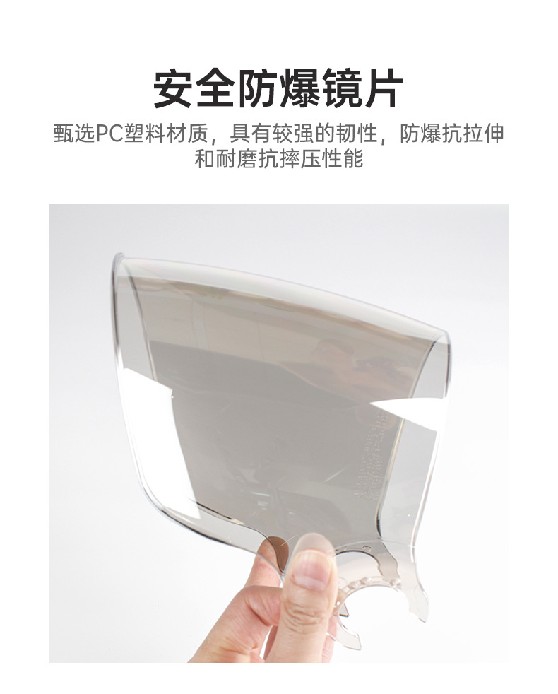 Motorcycle Helmet Lenses for LS2 OF562 Summer Half Helmet Windshield Protective Mask Sunscreen Long Lenses