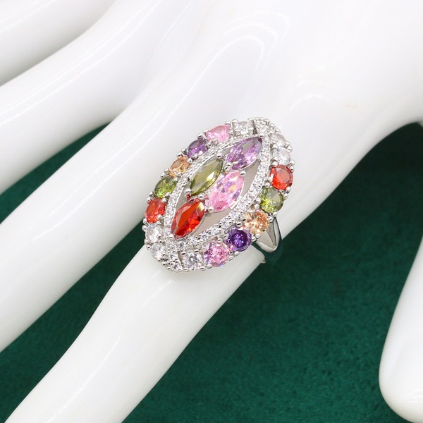 fashionable earrings with zircon