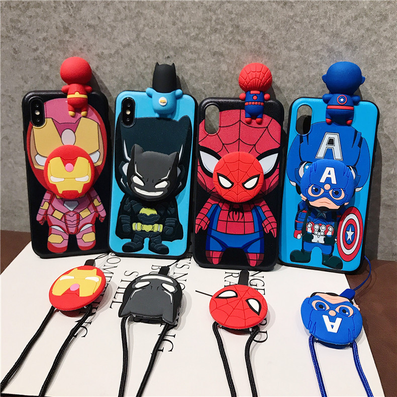 For Apple 12pro lie prone cover 7 generation 16 lanyard XS bracket 11PRO silicone 13 cartoon phone case 14/15 For Apple 12pro lie prone cover 7 generation 16 lanyard XS bracket 11PRO silicone 13 cartoon phone case 14/15