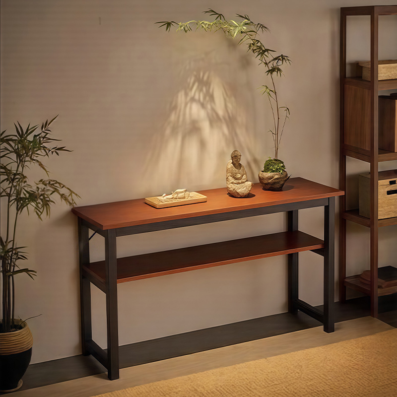 Mesa para el hogar, entrada a la casa, barra larga, mesa de Buda, Zhongtang, nuevo escritorio de estilo chino, mesa contra la pared, mesa Jingxiang del Dios de la riqueza