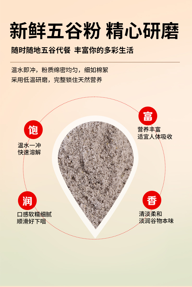 Roasted Black Rice Powder 50 Jin Bulk Instant Meal Replacement Drink Mix quality and texture