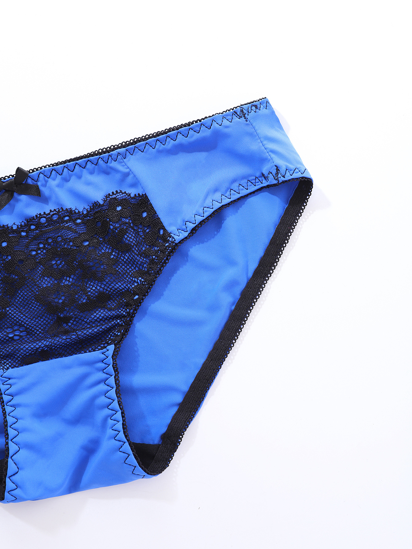 Sexy lace contrasting women's set, underwear, bra triangle pants set_voghion.com