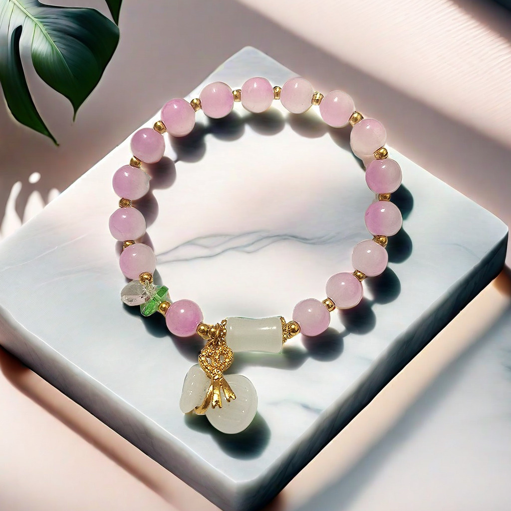 Pulsera de Lirio de los Valles Súper Hada, Promoción Especial 2025, para Mujer, Fresca y Única, Sensación de Alta Gama, Regalo de Pulsera con Cuentas para Mejor Amiga Estudiantil