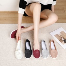 休闲女网鞋平底透气镂空包头洞洞中年妈妈鞋护士鞋室外沙滩鞋