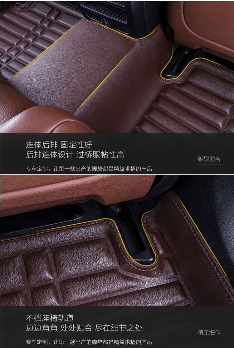 Full-coverage car floor mats, custom-made for new and old models, specialized single-piece driver's side floor mat carpet