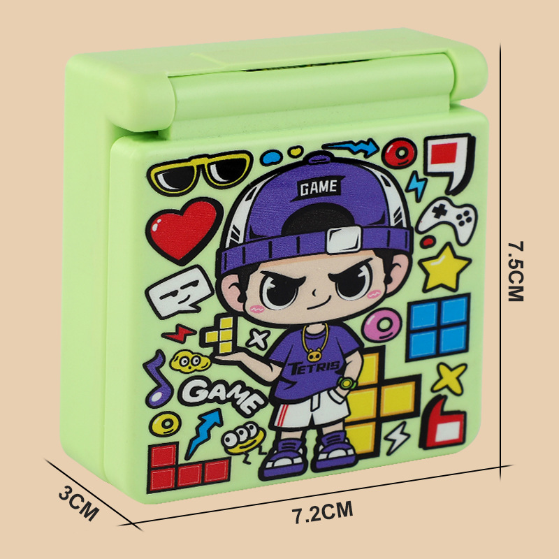 Tetris, green game console