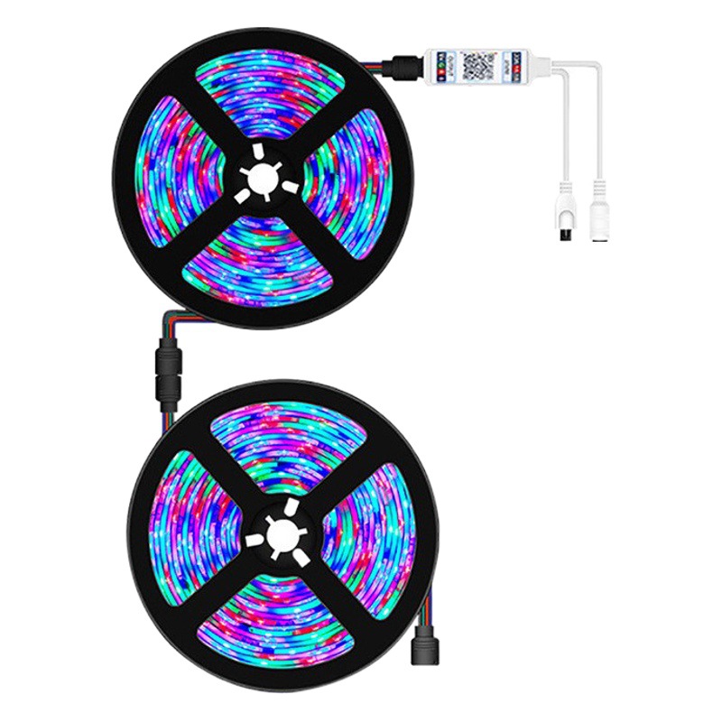 Traje de tira de luz LED dedicado transfronterizo 5050/2835 Bluetooth APP control RGB interior bajo voltaje sala de estar tira de luz