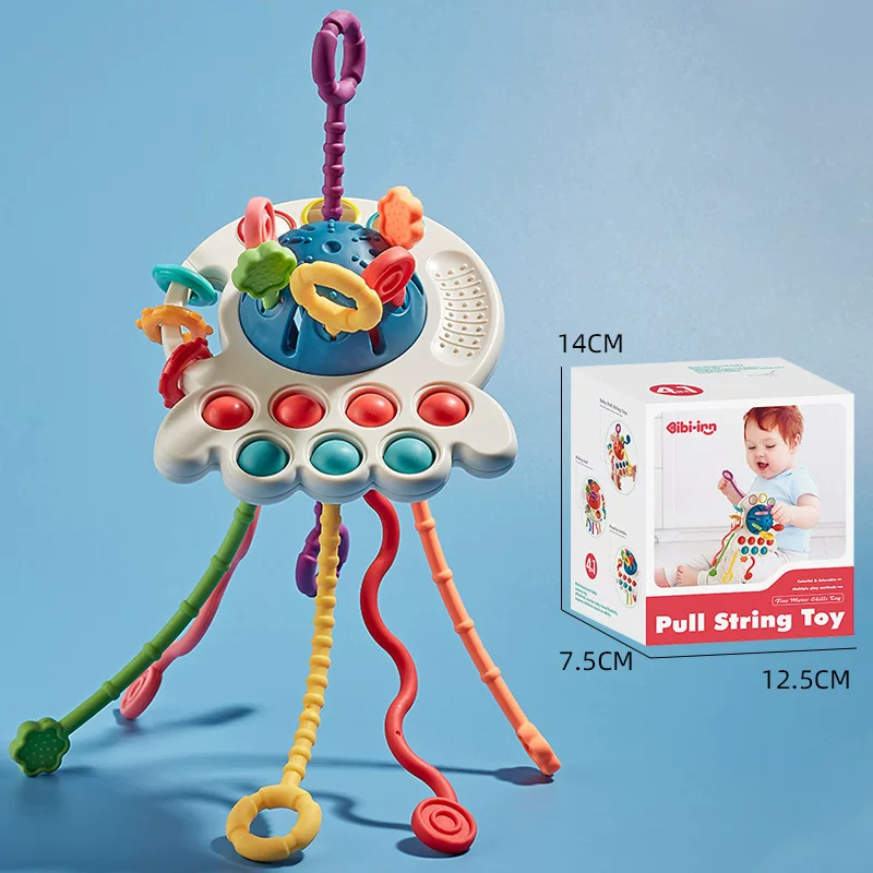 Игрушка для тренировки, осьминог, может кусать, раннее обучение, 1-3 года