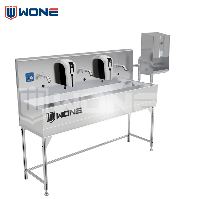 感应洗手机泡沫洗手器不锈钢一体洗手盆洗手烘干机不锈钢洗手池