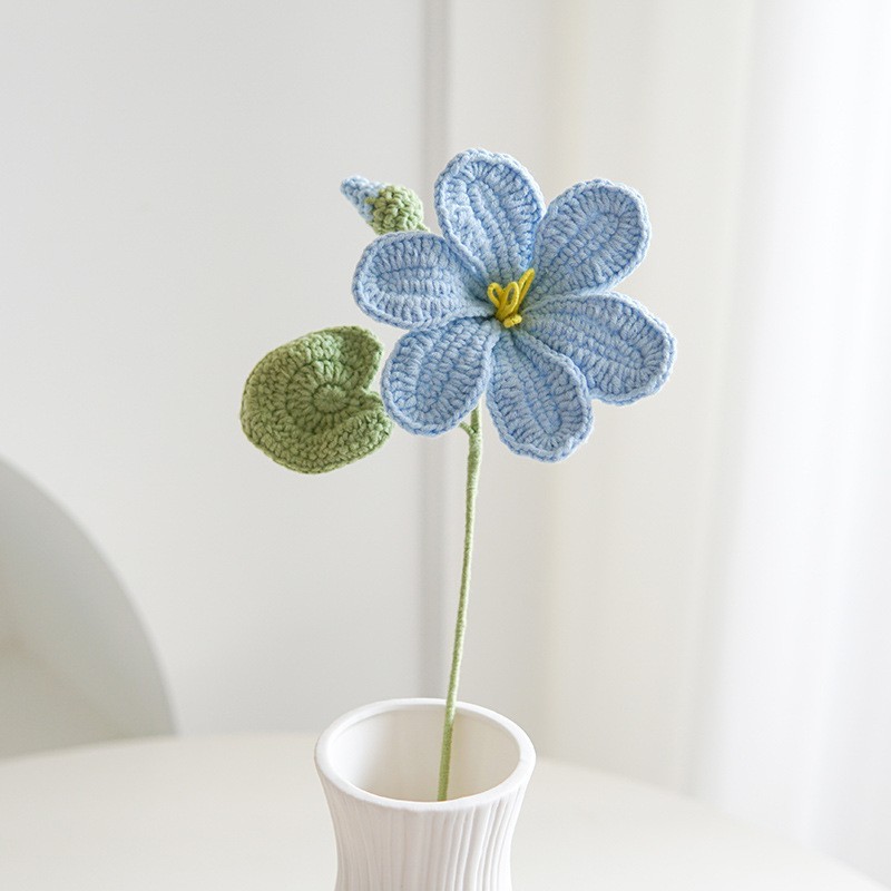 クロスボーダーの手編みの完成品の小さい花束は花の毛糸のメリヤスの花束を模倣します。|undefined