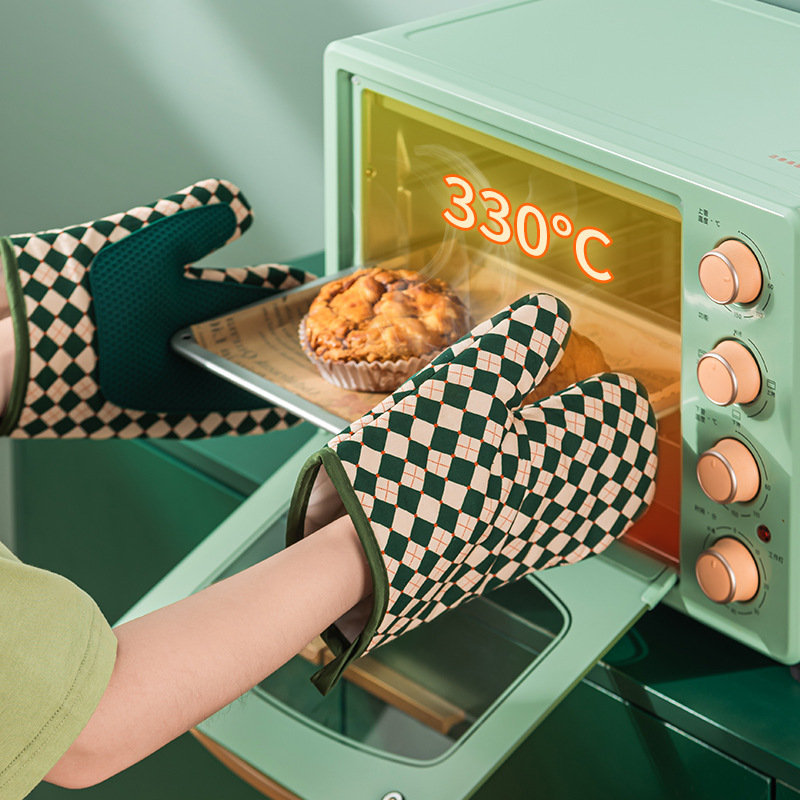 미끄럼 방지 마이크로파 베이킹 오븐 주방 단열 증기선 두꺼운 베이킹 안티 스케일 장갑 고온 오븐