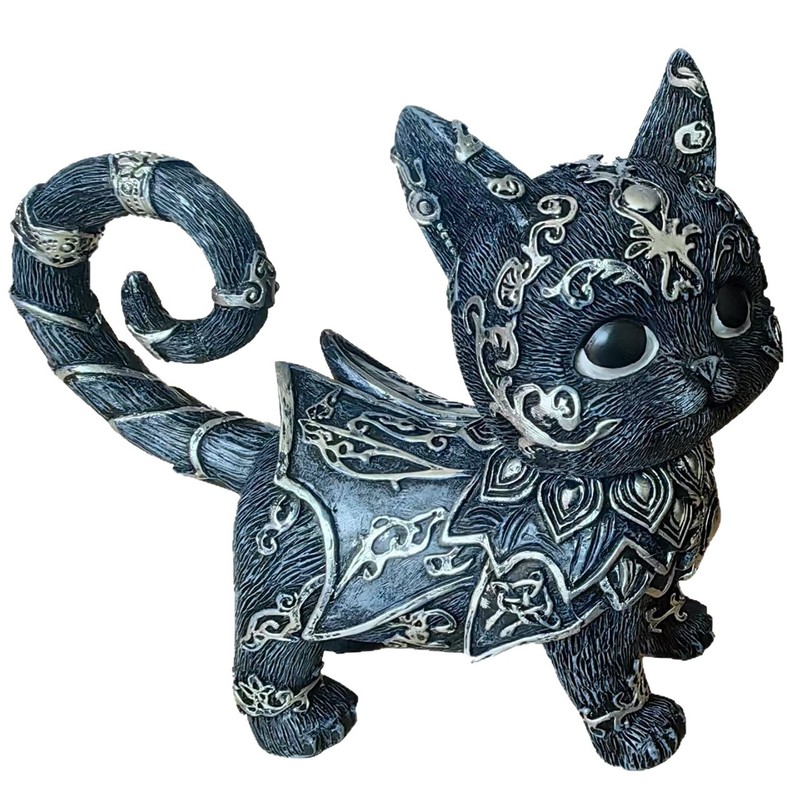 跨境新品Mysterious blackcat statue神秘黑猫雕像家居装饰品摆件|undefined