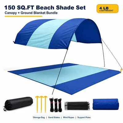 Sunshade Lightweight Quick-Open Beach – Avtomobil yan çətirləri - three-color-combinations-500300cm-separate-curtain