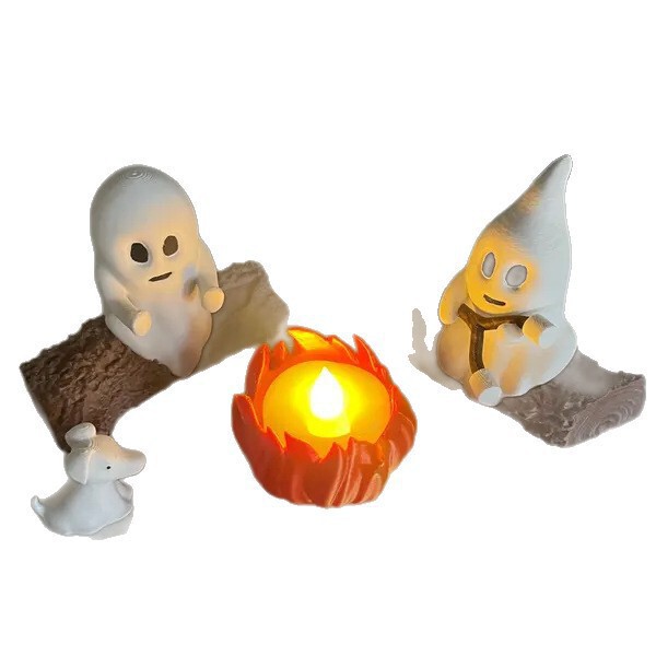 ゴースト キャンプファイヤー ギャザリング ゴースト キャンプファイヤー パーティー 樹脂オーナメント ハロウィン デコレーション|undefined