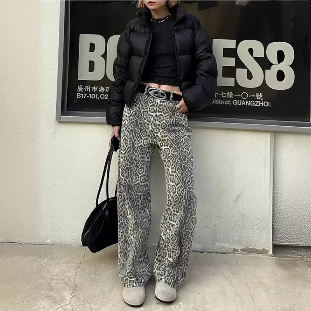 Spring summer retro jeans for men and women