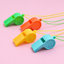 塑料口哨儿童玩具礼品加油吹口哨子裁判哨球迷挂绳运动会活动口澜