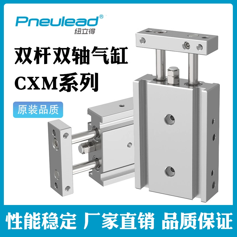 Двухпоршневой цилиндр Pneulead CXM6X10X15X20X25X32X40X30X50X63X100