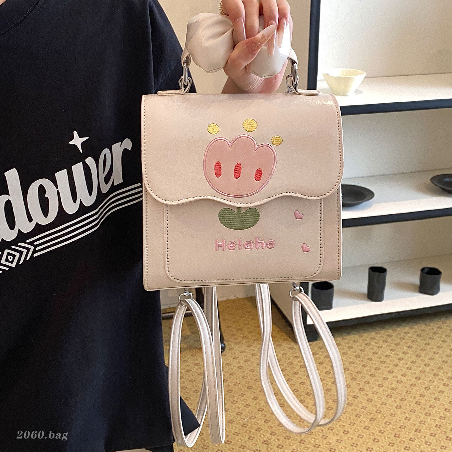 Nueva mochila japonesa y coreana universal nicho sentido de viaje 2026 diseño de hombro único capacidad encantadora viento