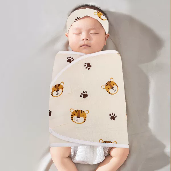 Crepe cotton clamping style-Little Tiger