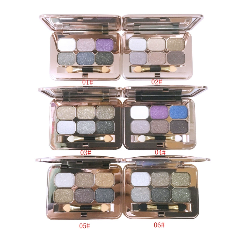 MEDIY Mei Dian Red Powder Love Diamond Series 6‑цветная палетка теней для век, тени для век, палетка теней, фестивальные вспышки для оптовых продаж