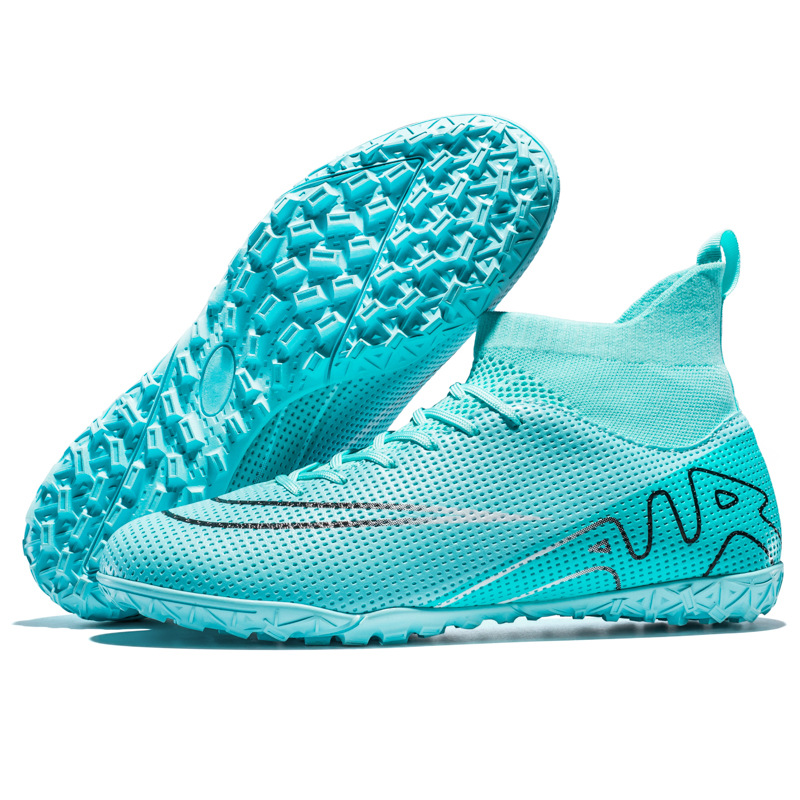 Nuevos zapatos de fútbol profesionales transfronterizos de alto nivel, zapatos de fútbol TF, zapatos de entrenamiento especiales de clavos, zapatos de fútbol para hombres