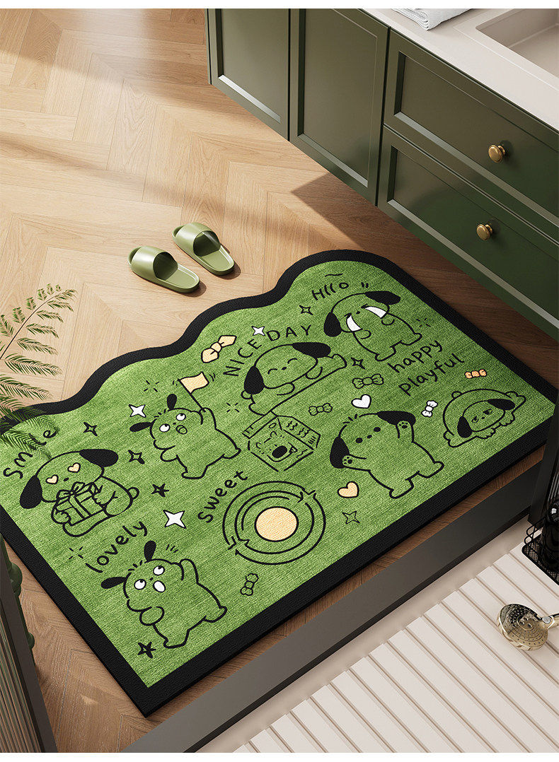 Bathroom Floor Mat, Entrance Door Mat, Household Toilet Door Absorbent Mat, Bathroom Door Mat, Diatomaceous Earth Foot Mat