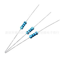 1/2W直插金属膜电阻 5% 1R 1.1R 1.2R 1.5R 2R 2.2R 2.4R 2.7R 3R