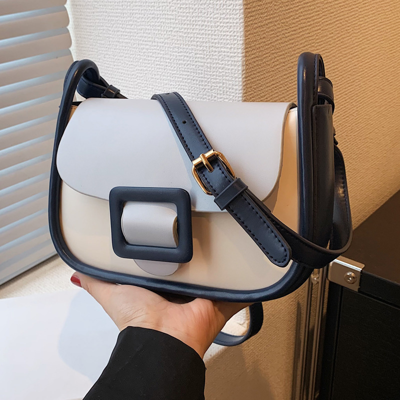 Bu Yılın Popüler Çantası Kadın Yeni 2023 Üst düzey Düz Renk Doku Niş omuz çantası tüm uyumlu Messenger küçük kare çanta_voghion.com