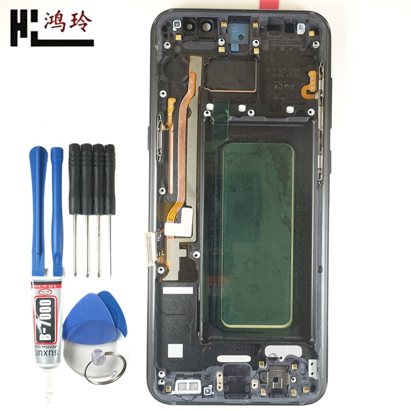 Hongling is suitable for Samsung S8plus mobile phone screen assembly S8 + curved screen G955 screen OLED display