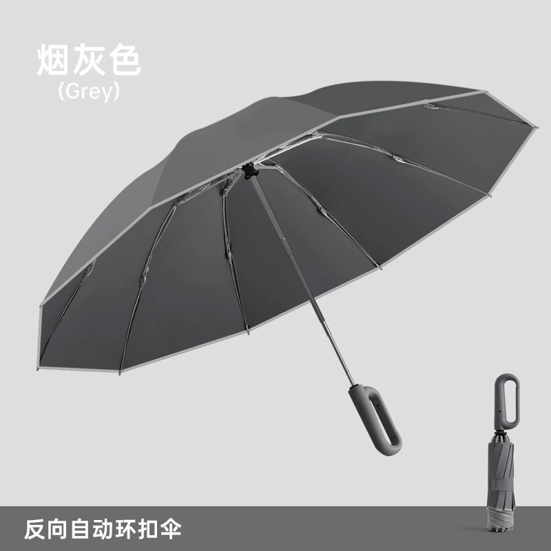 Automatic handheld men's quality windproof umbrella, fully automatic, increased thickness