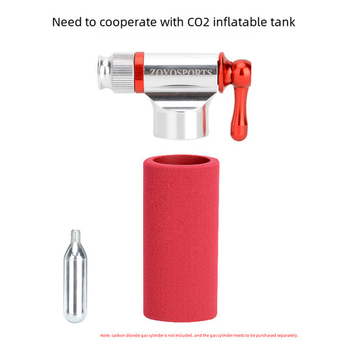 Bicycle pump, mountain bike road bike CO2 carbon dioxide mini portable pump