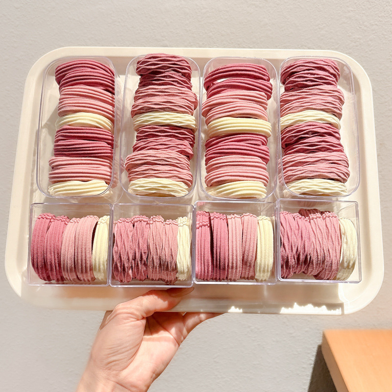 Cauda de caballo no colapsar anillo de cabello para mujeres de alta altura elástico anillo de cabello de correa duradero para adultos grueso y grueso cabeza de cabello